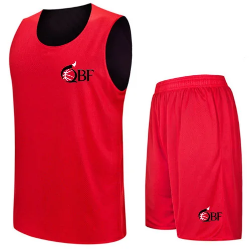 Customized Basketball Uniforms Set Red